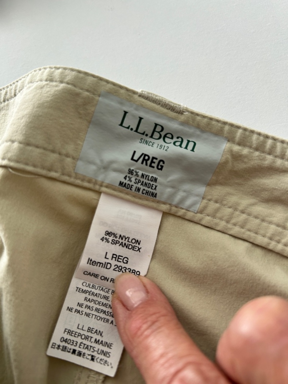 LL Bean tropicwesr zip leg  convertible pants